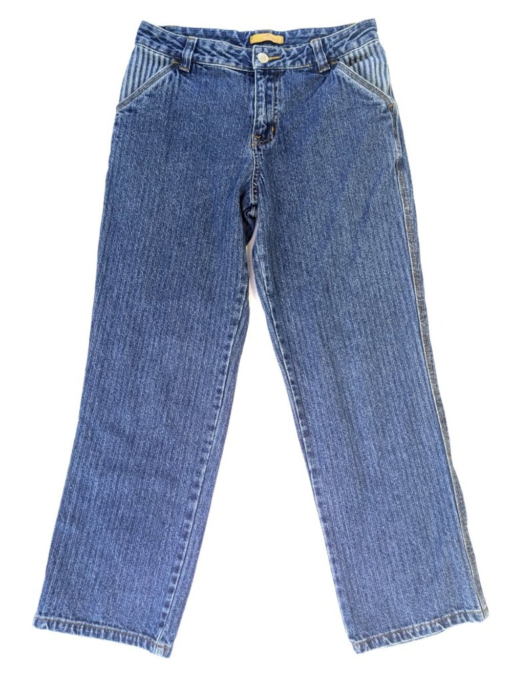 Thalia Sodi Jeans - Girl's 16 - Blue Striped Junior Youth Denim Pants 27x27